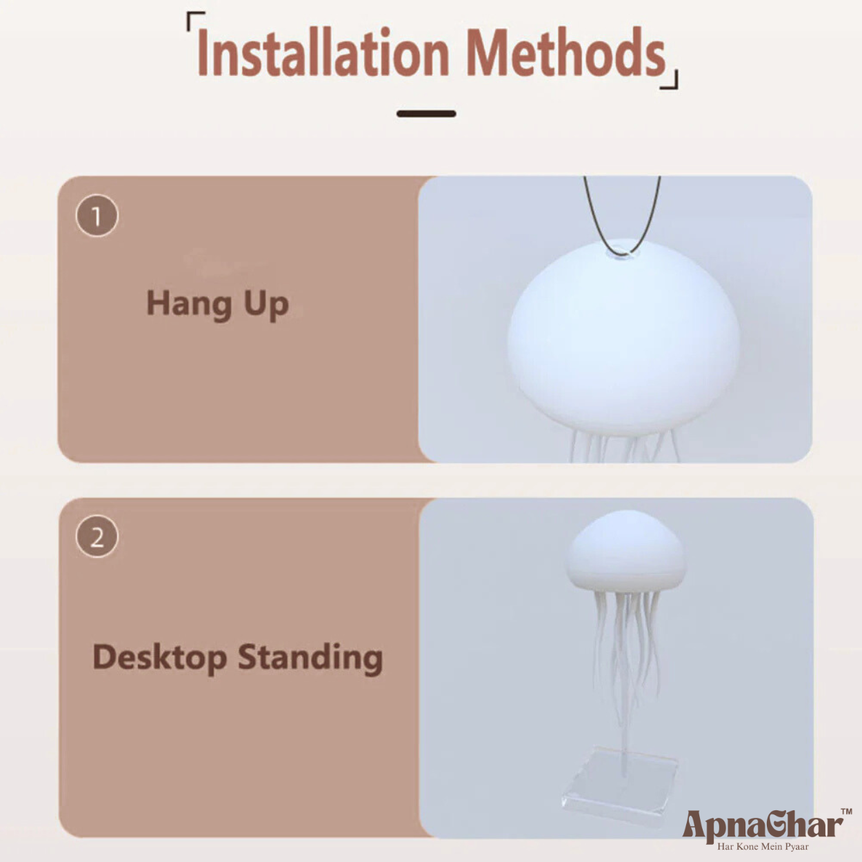 Jellyfish Glow™ – Luxury Ambient LED Night Lamp