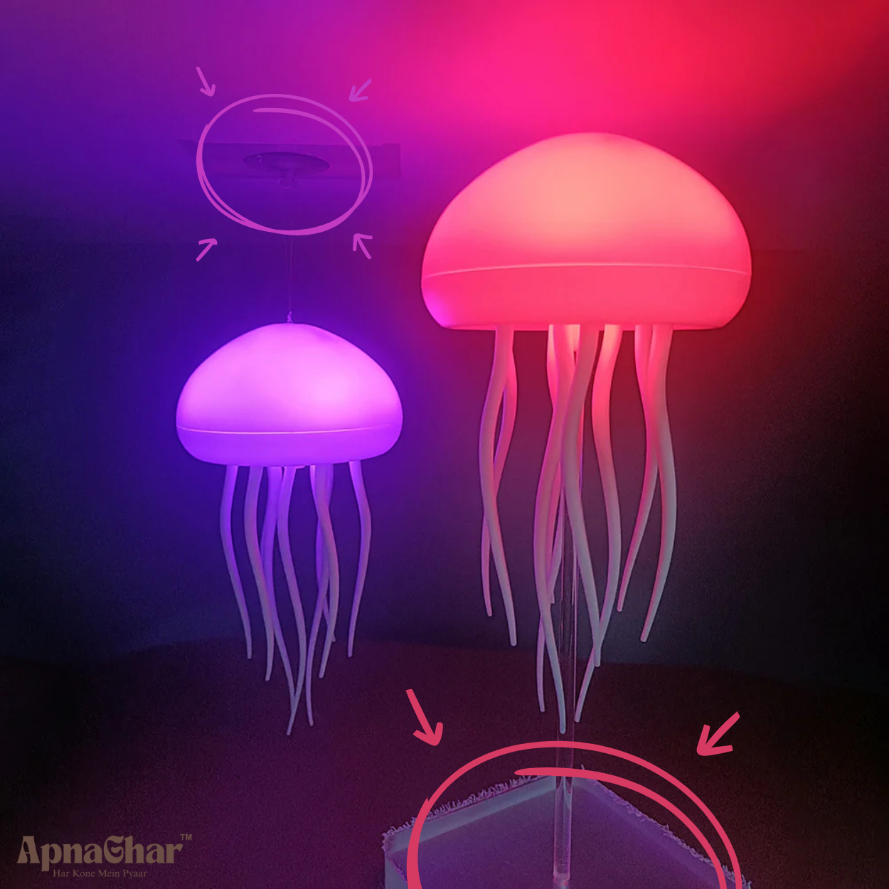 Jellyfish Glow™ – Luxury Ambient LED Night Lamp