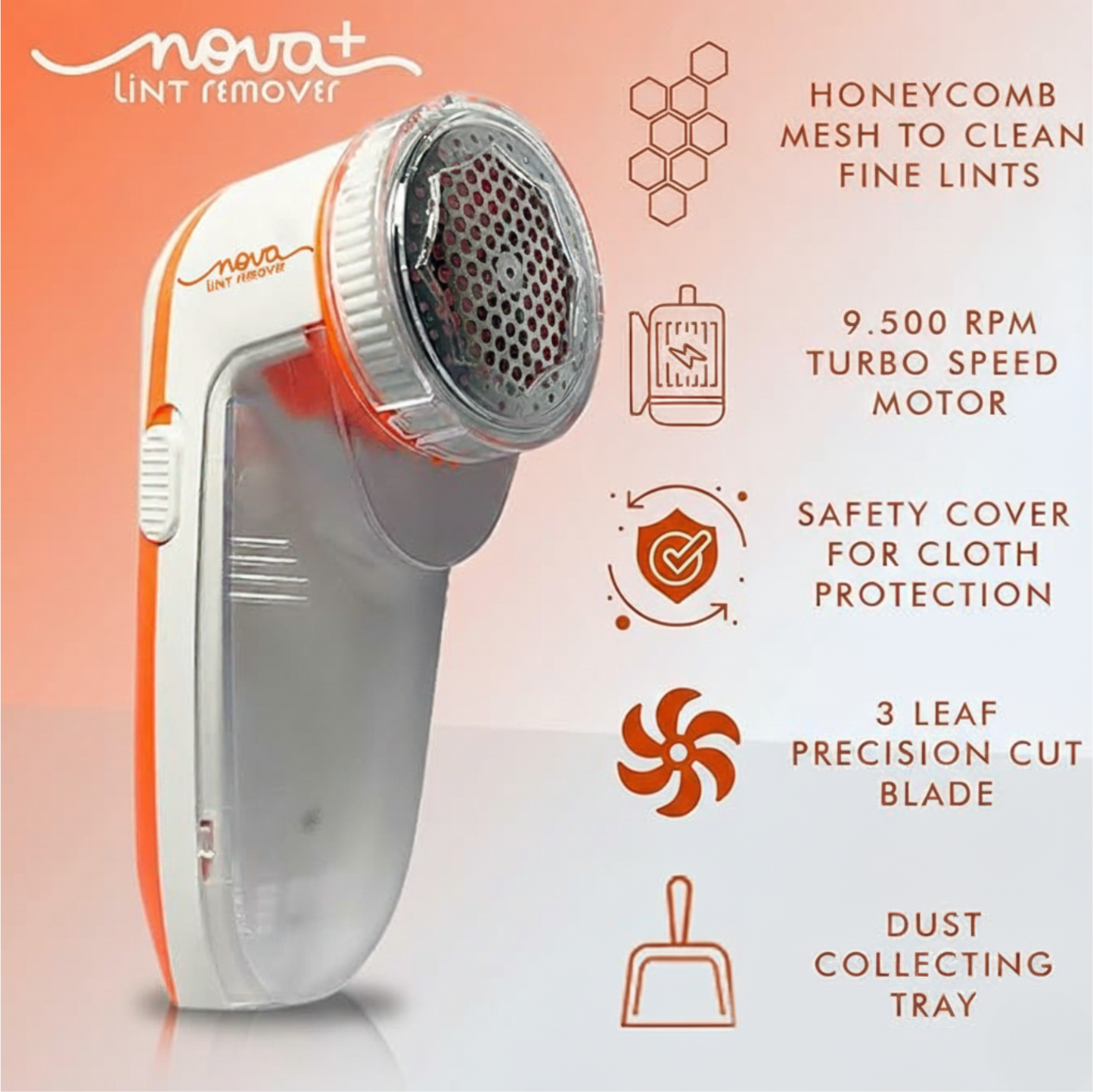 Fabric Shaver Pro™ - Rechargeable Lint & Fuzz Remover for Clothes | 2 Years Warranty |