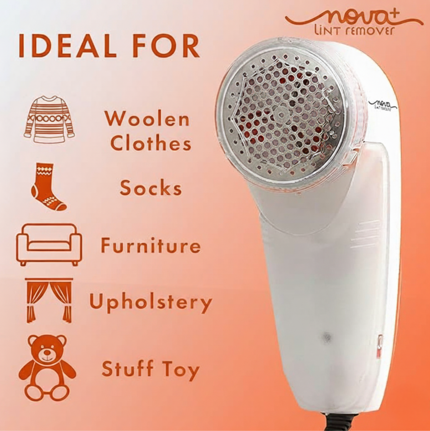 Fabric Shaver Pro™ - Rechargeable Lint & Fuzz Remover for Clothes | 2 Years Warranty |
