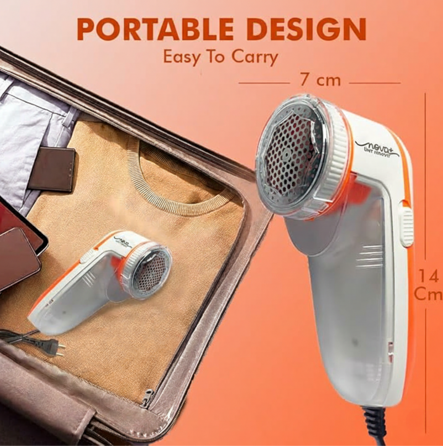 Fabric Shaver Pro™ - Rechargeable Lint & Fuzz Remover for Clothes | 2 Years Warranty |