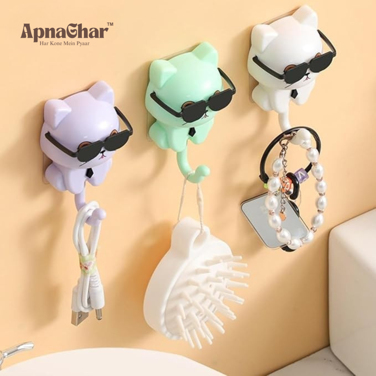 Cool Cat Keyholder for walls