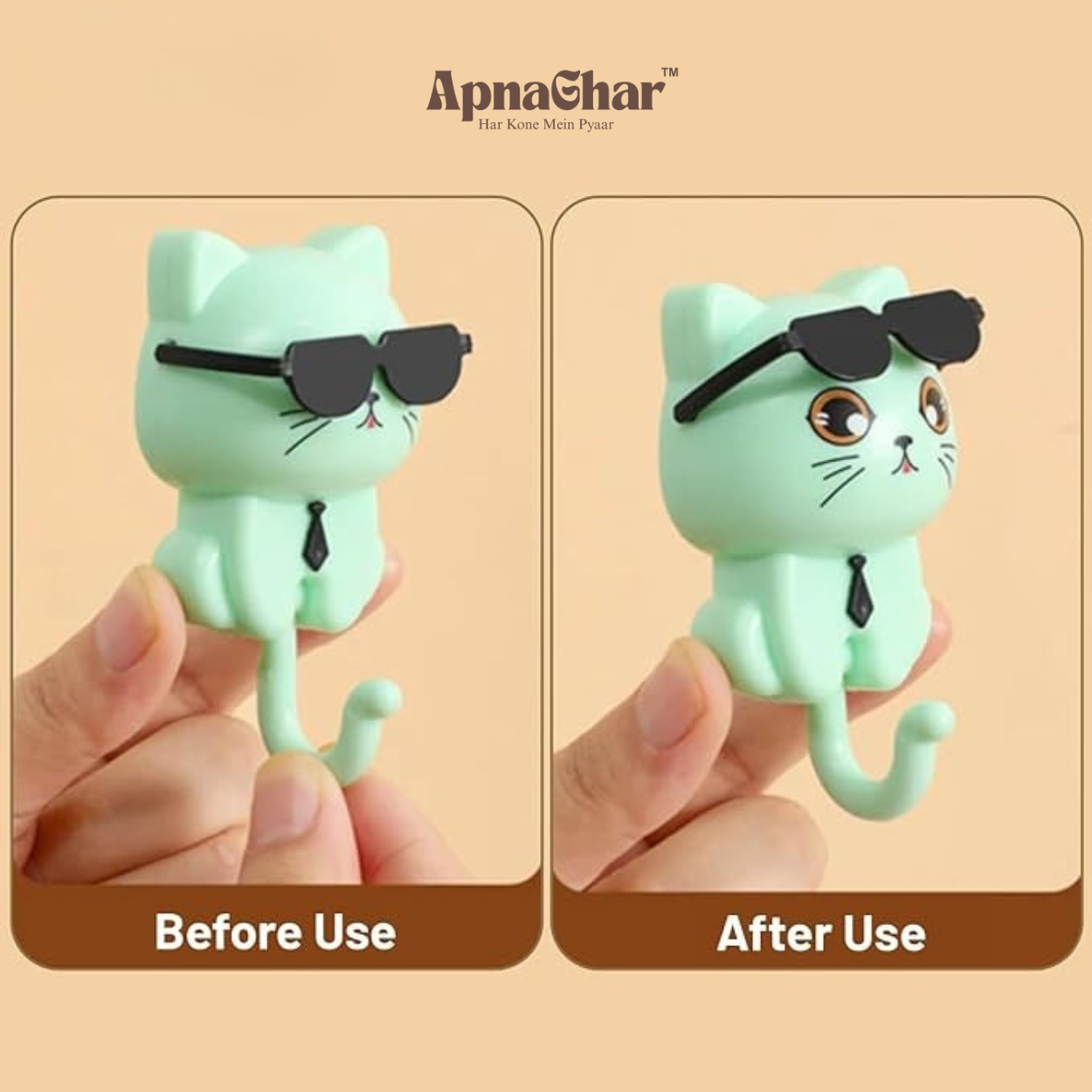 Cool Cat Keyholder for walls