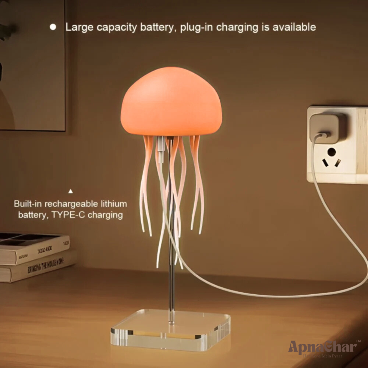 Jellyfish Glow™ – Luxury Ambient LED Night Lamp