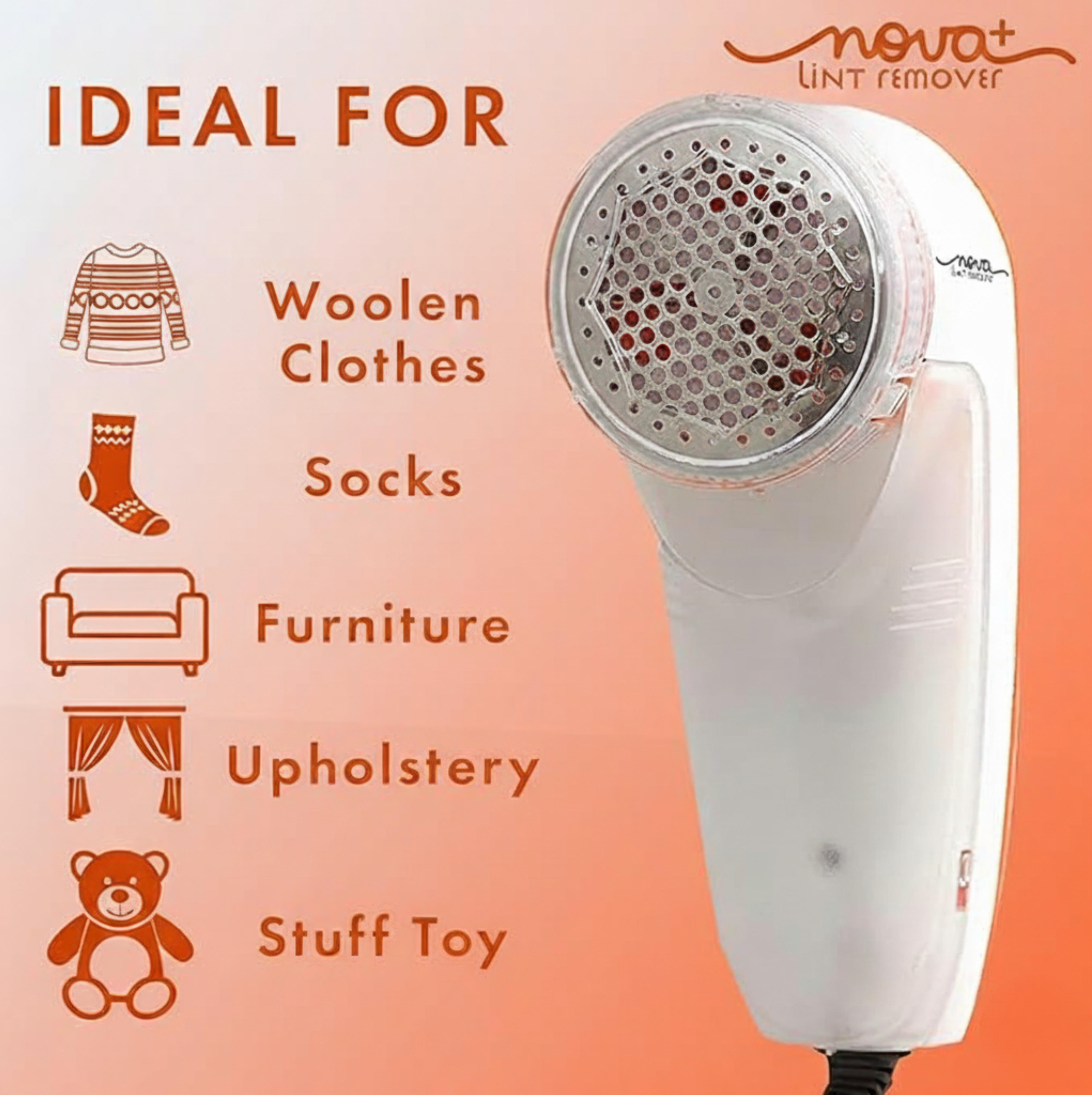 Fabric Shaver Pro™ - Rechargeable Lint & Fuzz Remover for Clothes | 2 Years Warranty |